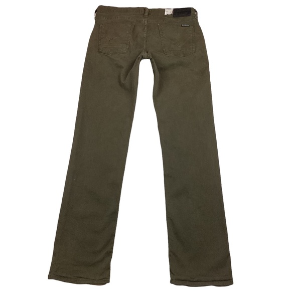 HUDSON Bryon 5 Pocket Straight Jeans Buttonfly Brown - Picture 6 of 12